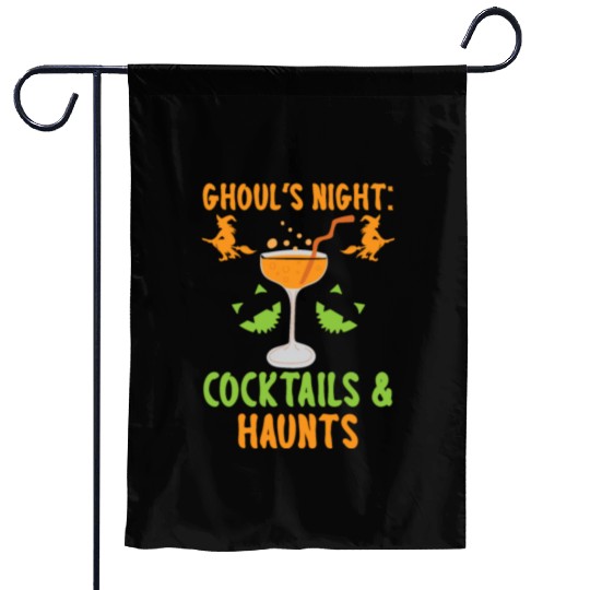 Ghouls' Night: Cocktails & Haunts Halloween Garden Flags