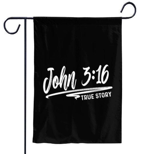 John 3:16 True Story Love Jesus Christian Garden Flags