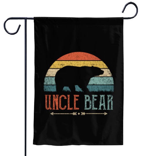 Uncle Bear Vintage Retro Present Garden Flags