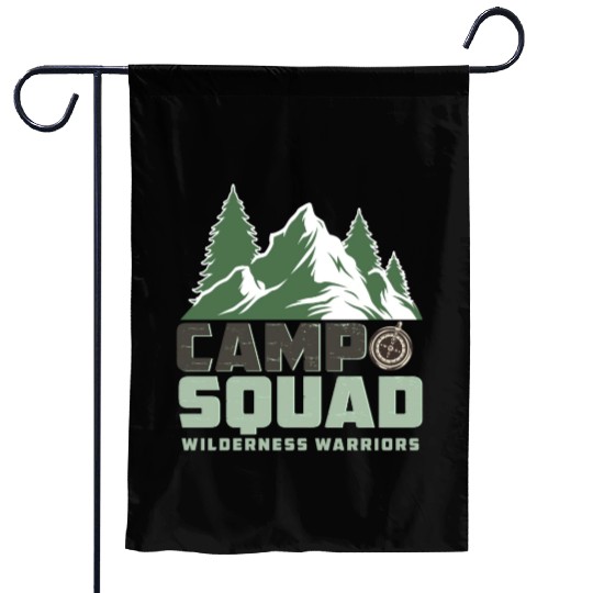 CAMP SQUAD WILDERNESS WARRIORS Garden Flags