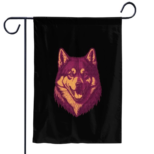 The Classic Siberian Husky Garden Flags