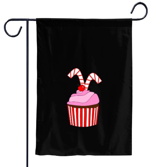 Cupcakes And Candy Canes Garden Flags