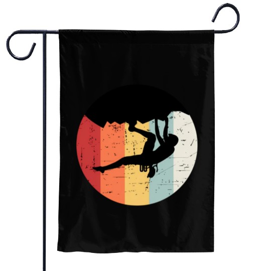 Climber Climbing Bouldering Free Climbing Garden Flags