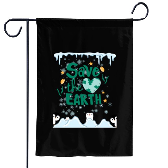 Save our Planet Earth, Save our beautiful animals! Garden Flags