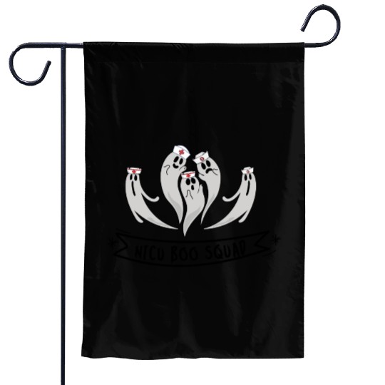 Cute NICU Halloween | NICU boo squad design Garden Flags