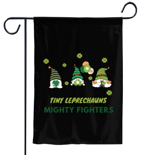 Cute NICU St. Patrick's design Garden Flags