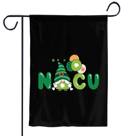 Cute NICU St. Patrick's design Garden Flags