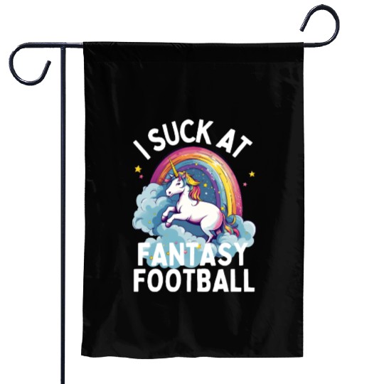 I Suck at Fantasy Football Garden Flags