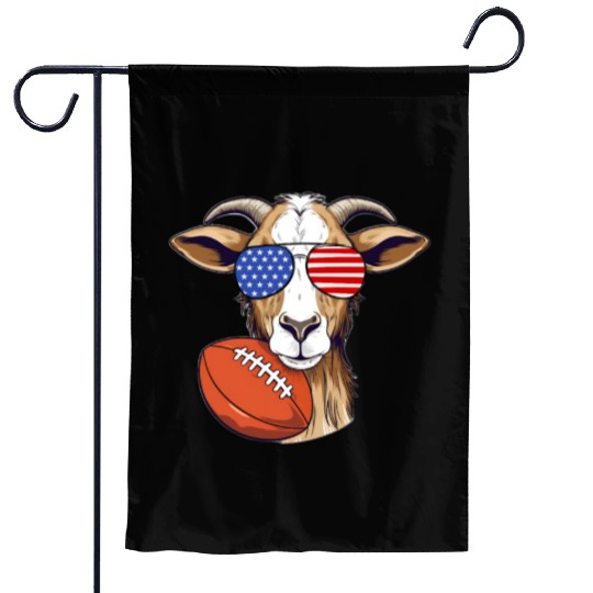 Football Goat USA Sunglasses Garden Flags