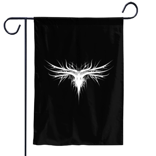 Cyber Sigilism Lightning Bolt Tattoo Design Garden Flags