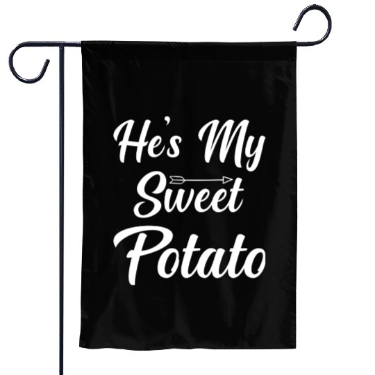 He s My Sweet Potato Thanksgiving Garden Flags