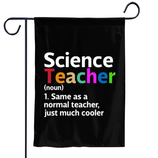 Science Teacher Definition Funny Back To School Garden Flags