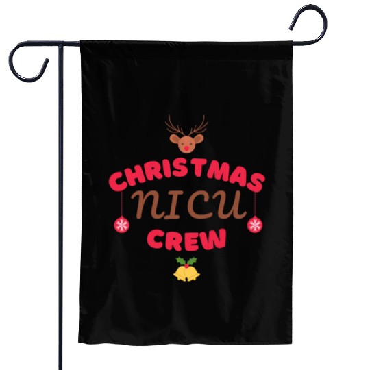 Christmas NICU crew design Garden Flags