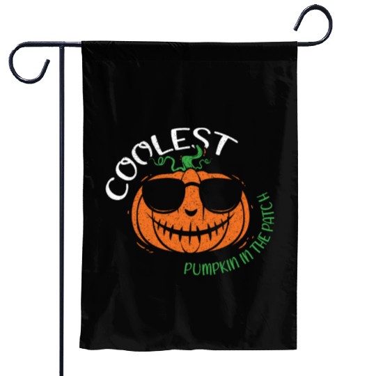 Kids Coolest Pumpkin Cool Lazy Creepy Halloween Garden Flags