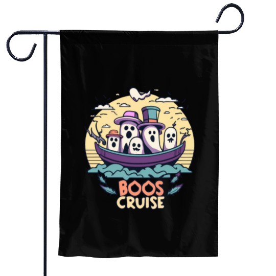 Spooky Cute Kawaii Ghost Design – Boos Cruise Garden Flags