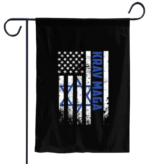 Krav Maga American USA Israel Flag Garden Flags