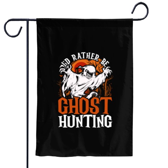 Paranormal Investigator Ghost Hunting Garden Flags