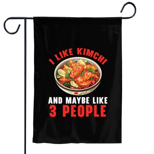 Kimchi Lover Korean Cuisine Spicy Food South Korea Garden Flags