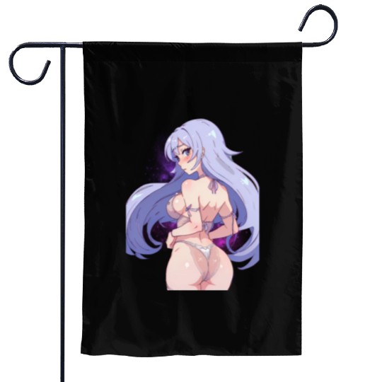 Waifu Material Embracing Anime, Manga Garden Flags