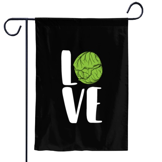Vegan Vegetable Love Green Organic Fresh Produce Garden Flags