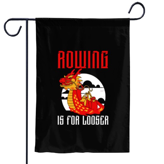 Funny Dragon Boat Racing Paddle Garden Flags