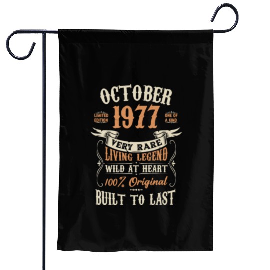 October 1977 Birthday Surprise Garden Flags