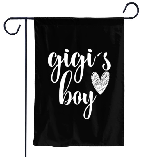 Funny Matching Gigi Boy for Grandma Whit Boy Garden Flags