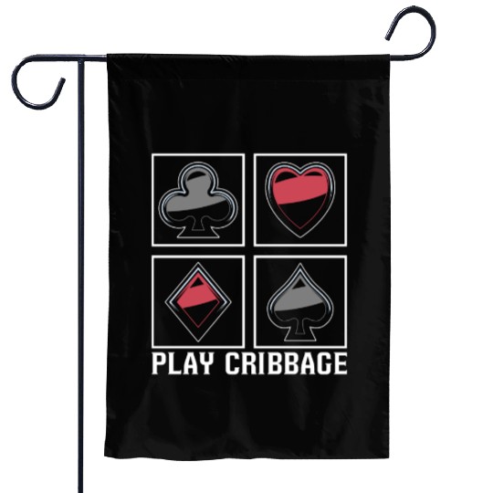 Play Cribbage Playing Cards Loves Crib Board Game Garden Flags