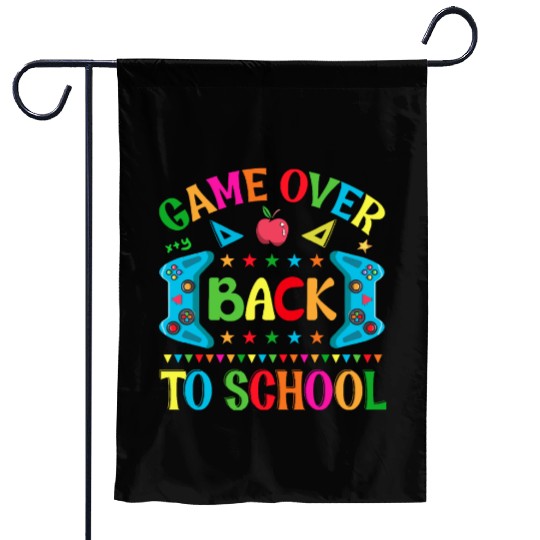 Game over Back to school Garden Flags