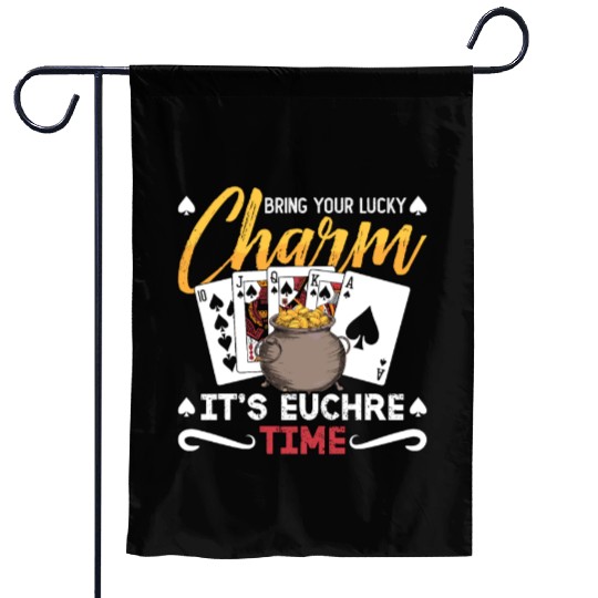 Euchre Bring Your Lucky Charm It's Board Game Garden Flags