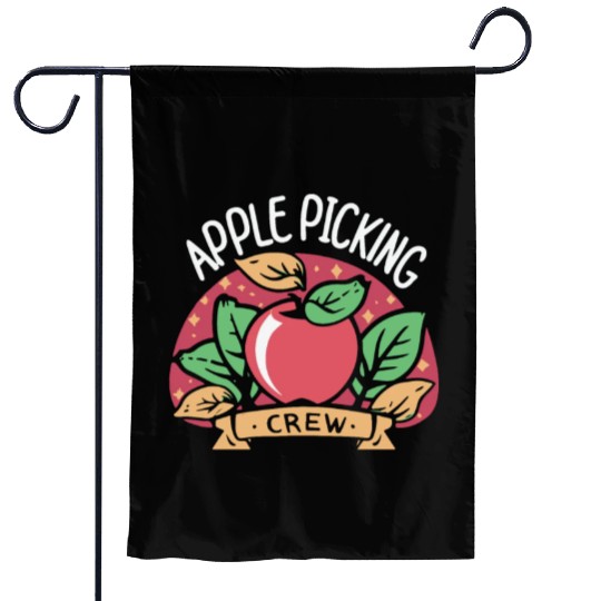 Apple Picking Crew Garden Flags