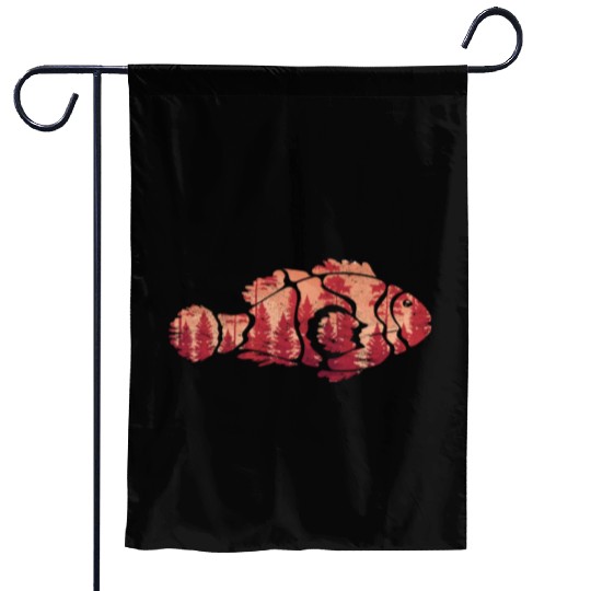 Forest nature lover fishing animal gift fish Garden Flags