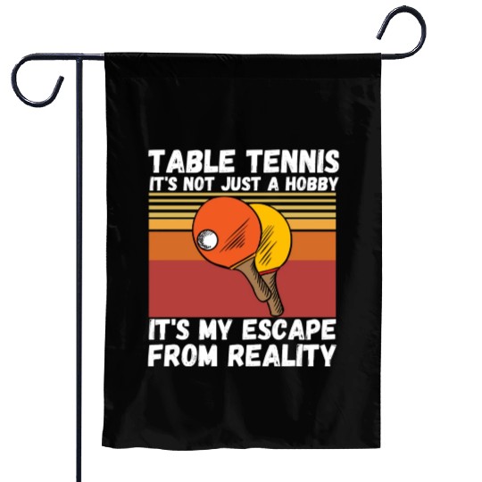 Table Tennis Ping Pong Player Lover Garden Flags