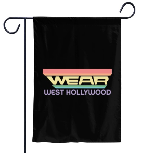Wear West Hollywood Apparel with Vintage Rainbow Garden Flags