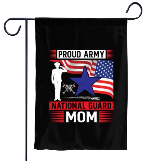 Proud Army National Guard Mom Garden Flags