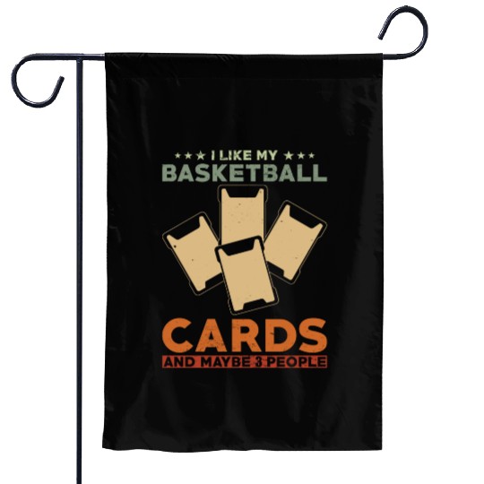 Basketball Trading Card Collector Quote Garden Flags