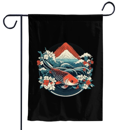 Koi Fish Koi Carp Japanese Koi Garden-Pond Koi Garden Flags