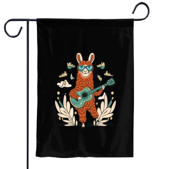 llama song Garden Flags