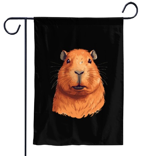 Capybara In Nature Garden Flags