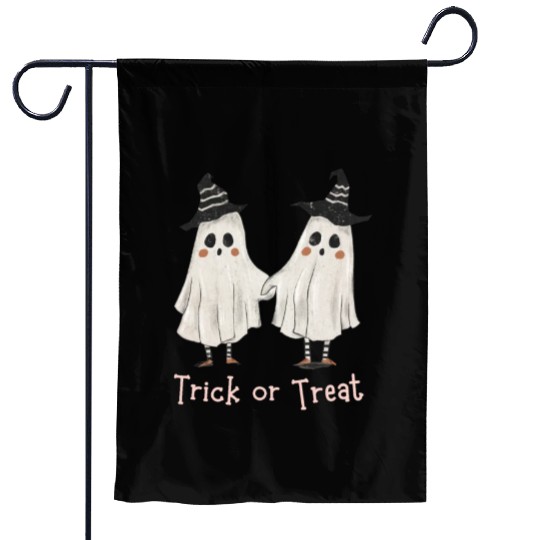 Trick or treat funny Halloween couple Garden Flags