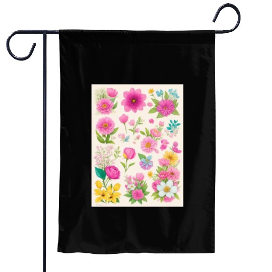 Buttercup and Marigold Spring Flowers Garden Flags