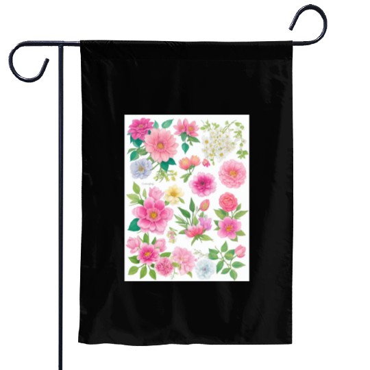 Lavender and Lilac Spring Flowers Garden Flags