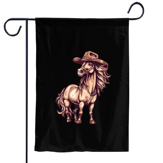Yieha! Cowboy Horse Garden Flags