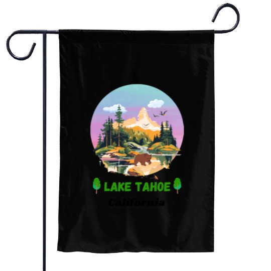 Lake Tahoe California Garden Flags