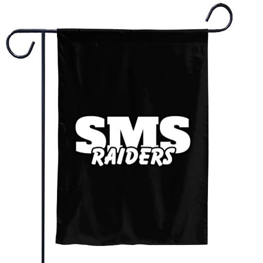 SMS Raider spirit wear and game day wear Garden Flags