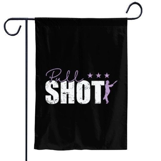 Pull Shot Cricket Garden Flags