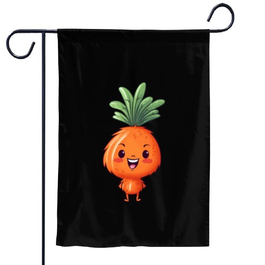 Kawaii Carrot: Cute Vegetable Pal Garden Flags