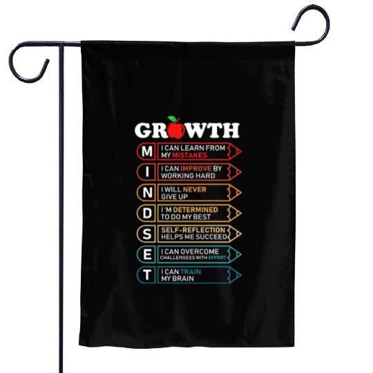 Growth Mindset Definition Motivational Quote Class Garden Flags
