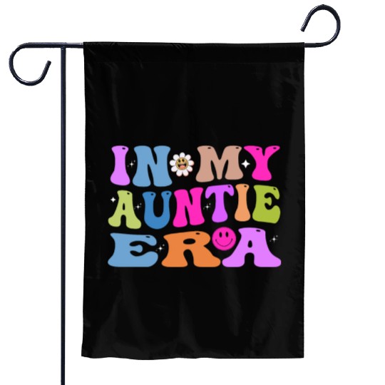 In My Auntie Era Baby Announcement for Aunt Mother Garden Flags