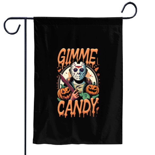 Halloween Gimme Candy Trick or Treat Garden Flags